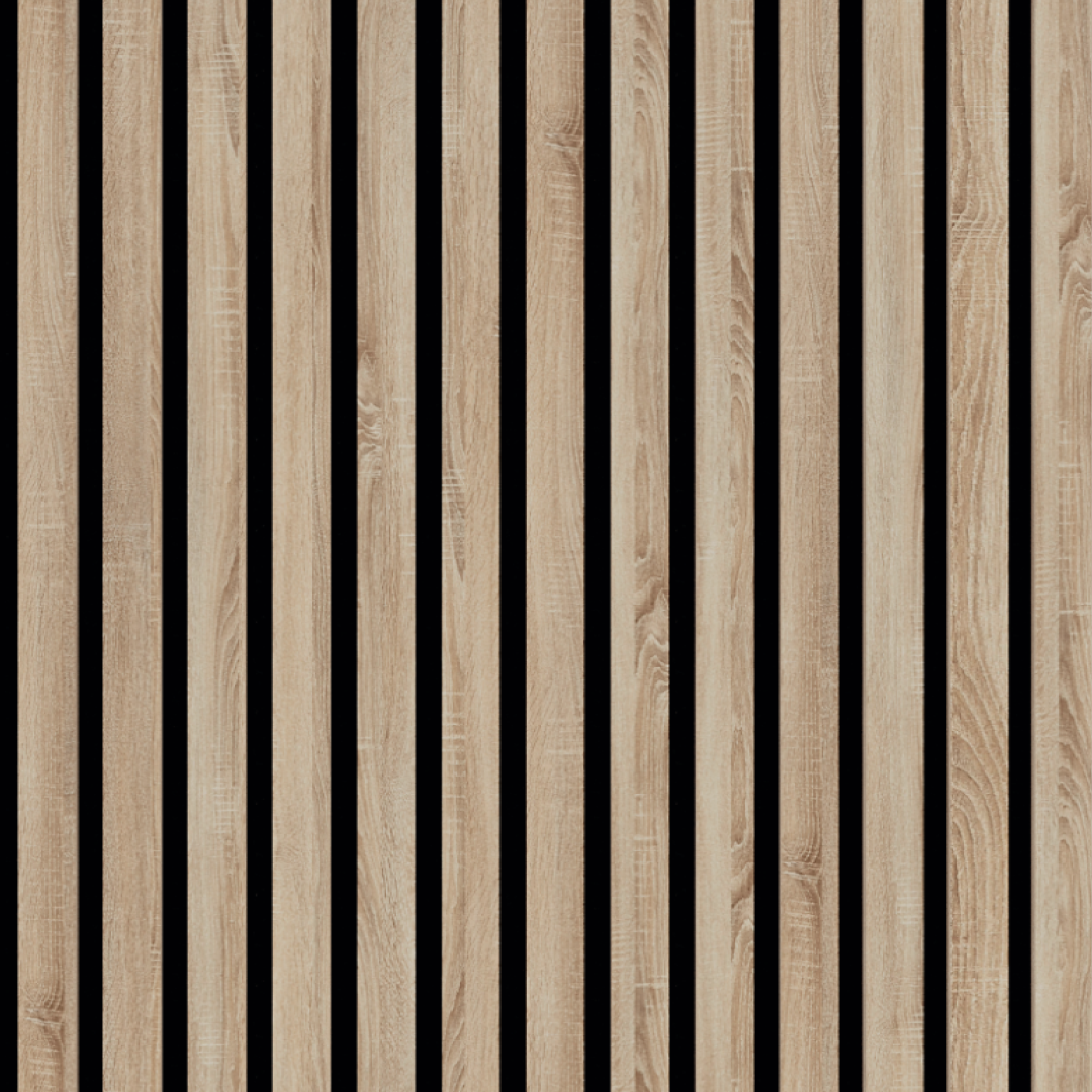 Sonoma acoustic wood slat wall panel finish 278x60cm wholesale swatch