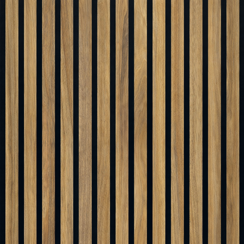 Funan acoustic wood slat wall panel finish 278x60cm wholesale swatch